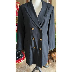 Vtg Harve Benard‎ By Benard Holtzman women's Double Breast Shift dress size 14